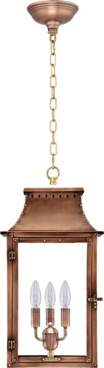 Breaux Bridge Hanging Chain Copper Lantern by Primo