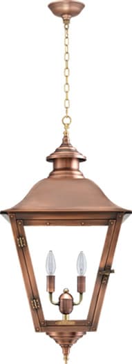 Jolie Hanging Chain Copper Lantern by Primo
