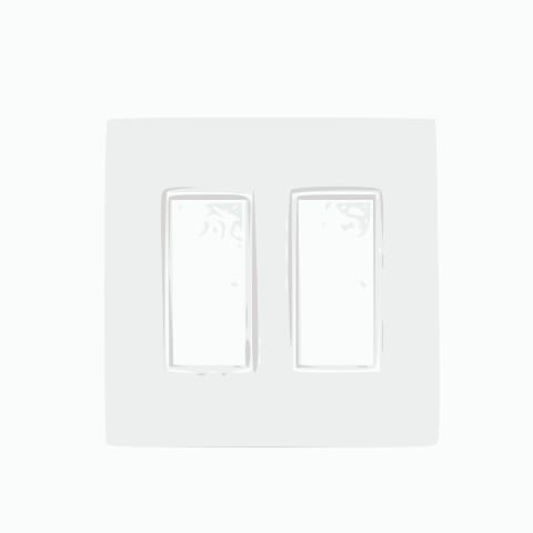 Single Simple Switch Wall Plate and Gang Box - 20 Amp Per Pole