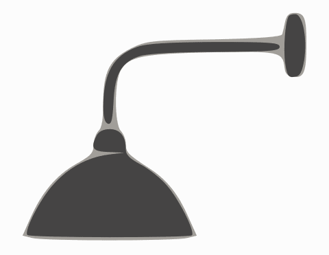 Foundry Dome Medium Straight Arm Barn Light