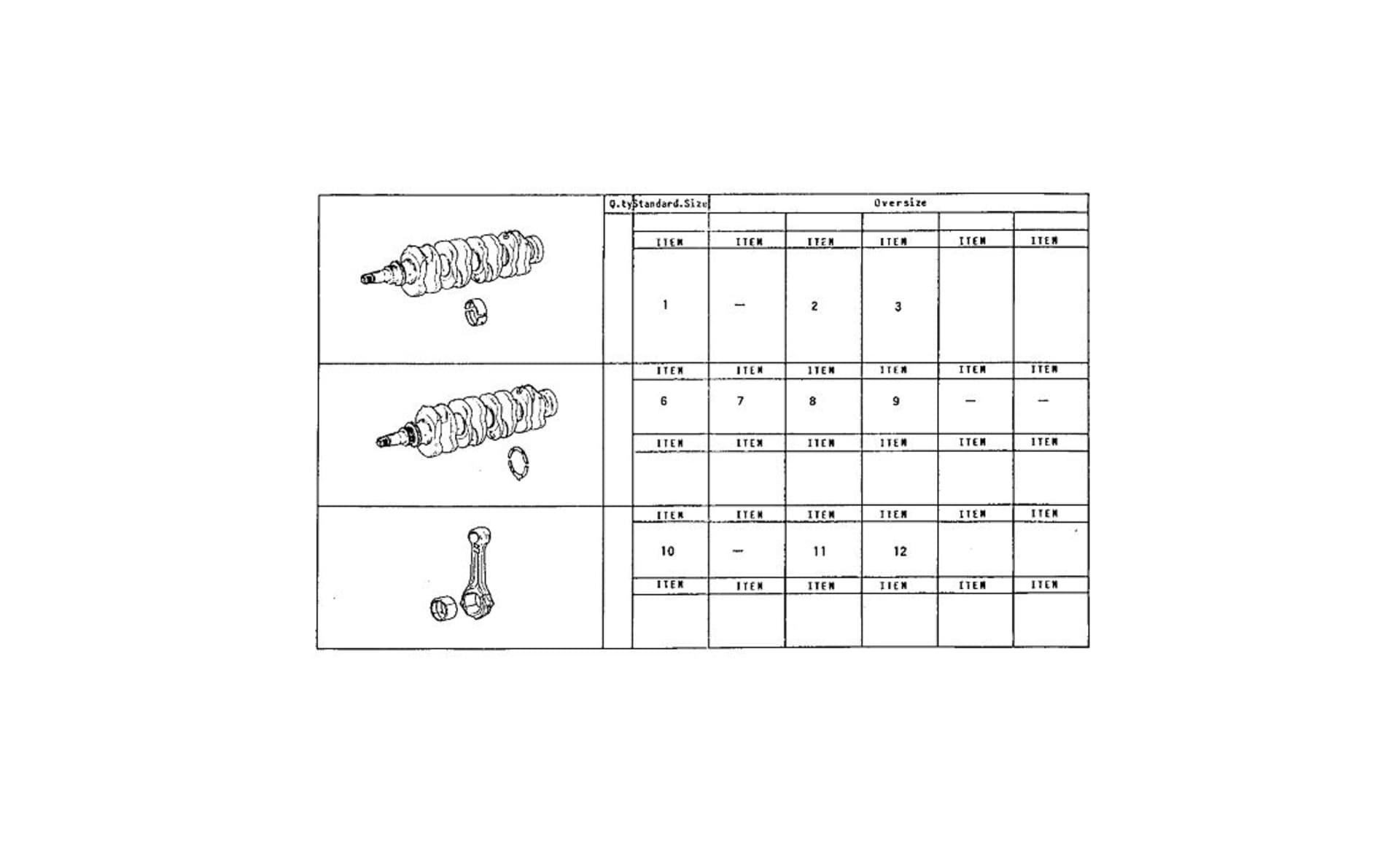 THRUST RING SET - MAIN AND ROD BEARINGS