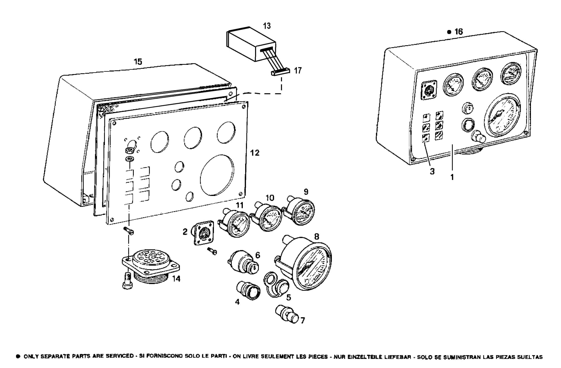 DASH PANEL - 24V - VDO