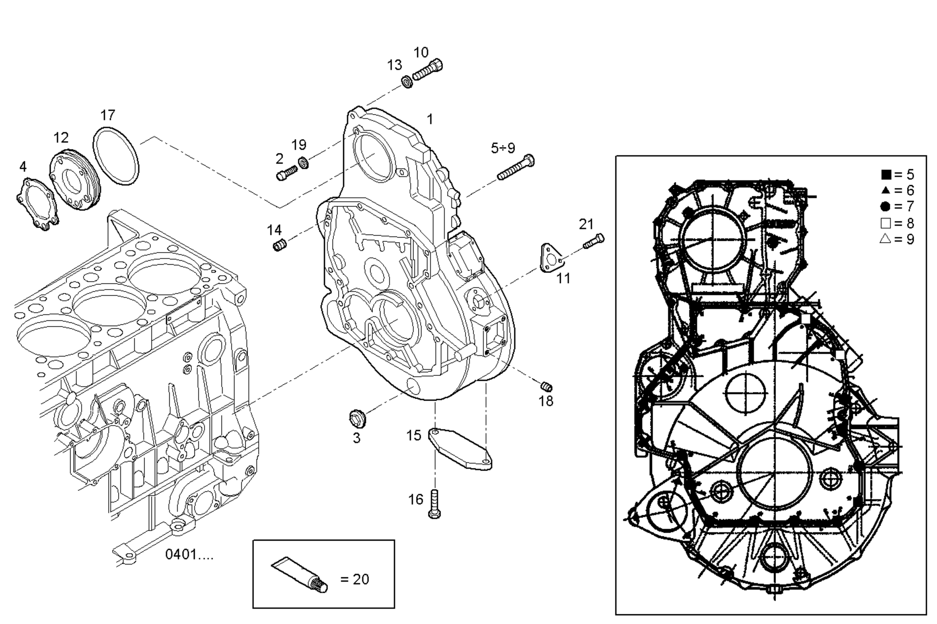 REAR CRANKCASE COVER