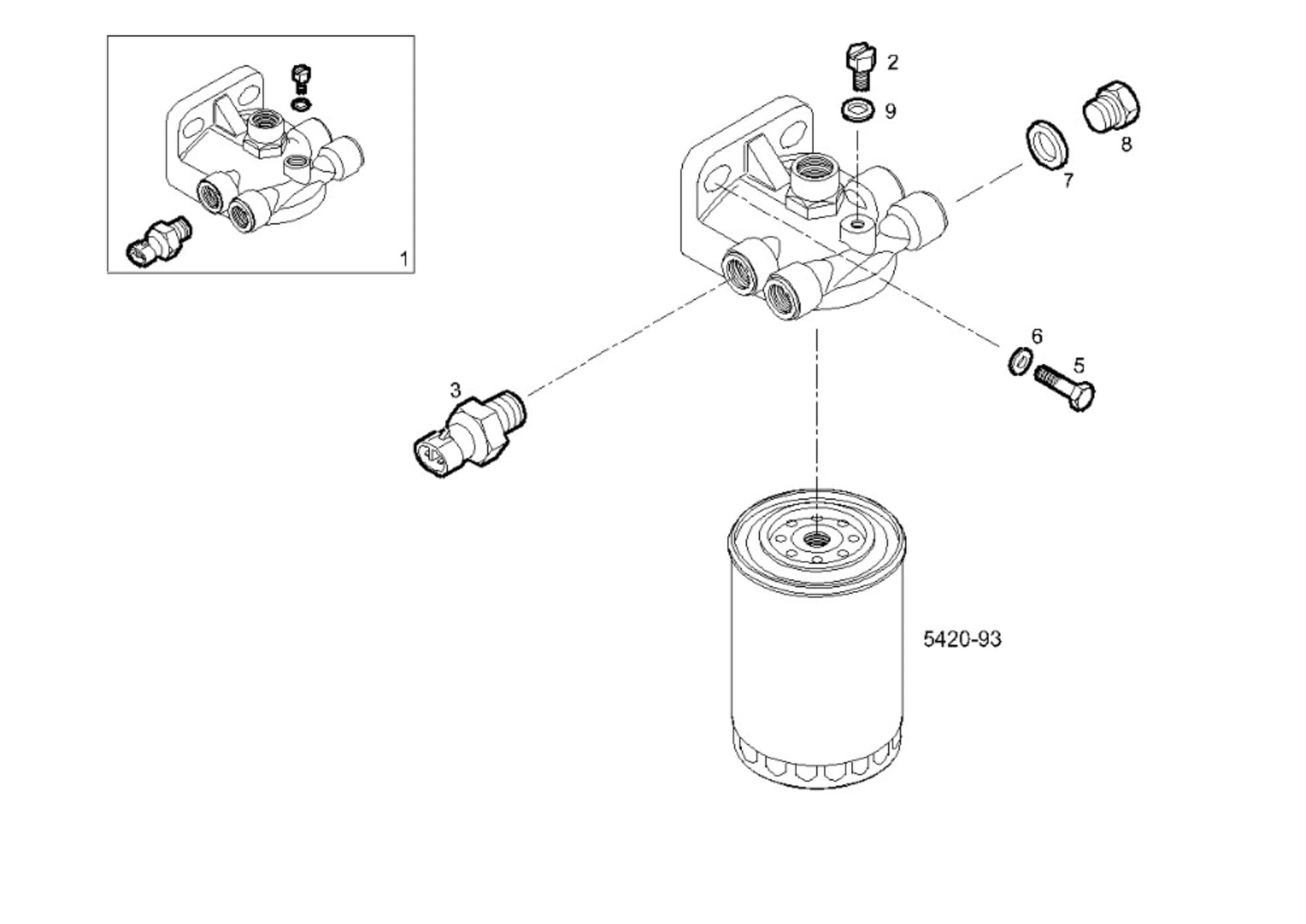 FUEL FILTER SUPPORT