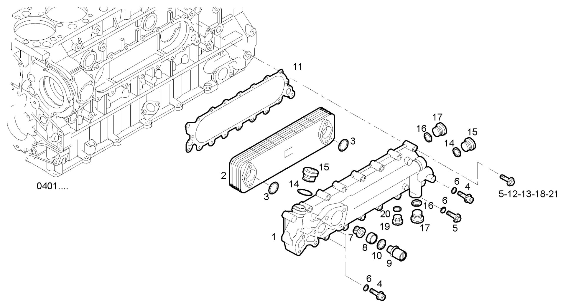 OIL - WATER HEAT EXCHANGER
