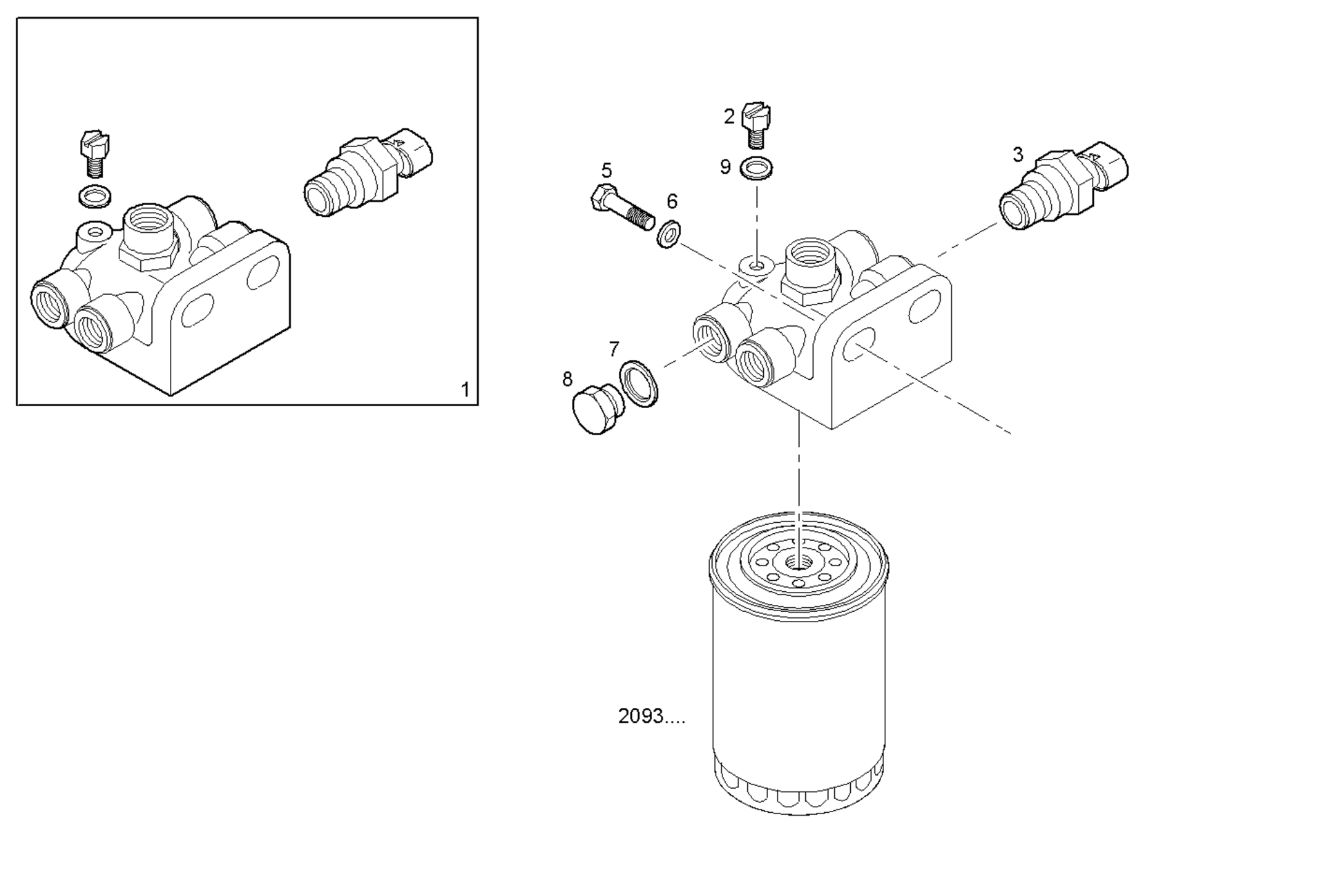 FUEL FILTER SUPPORT