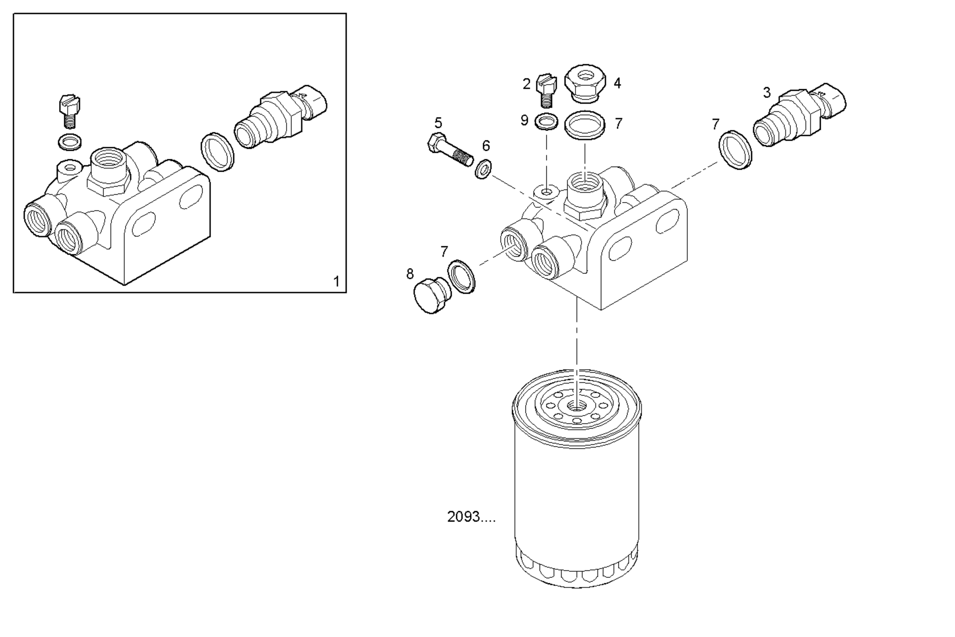 FUEL FILTER SUPPORT