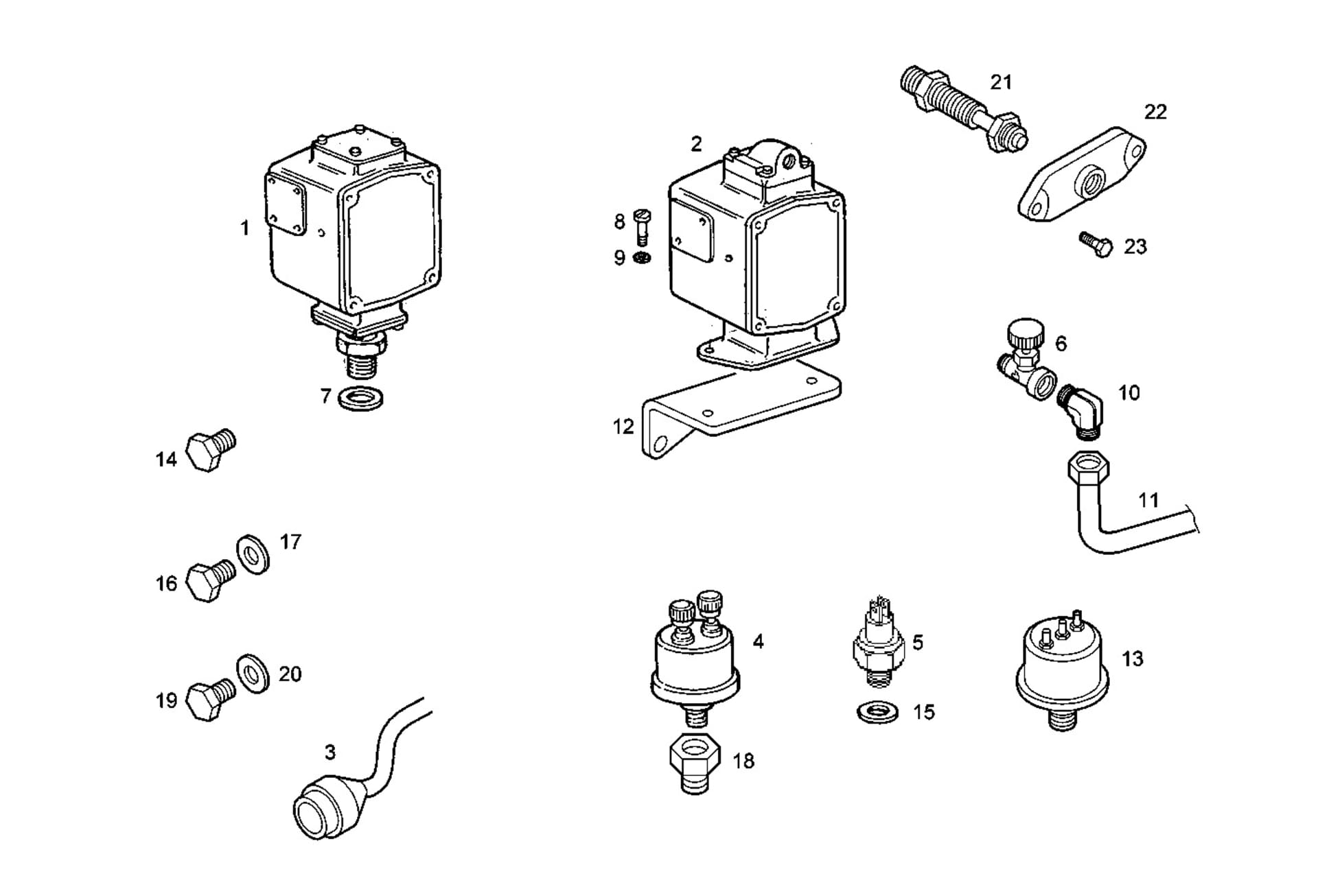 SENDER UNITS ALARMS INSTRUMENT