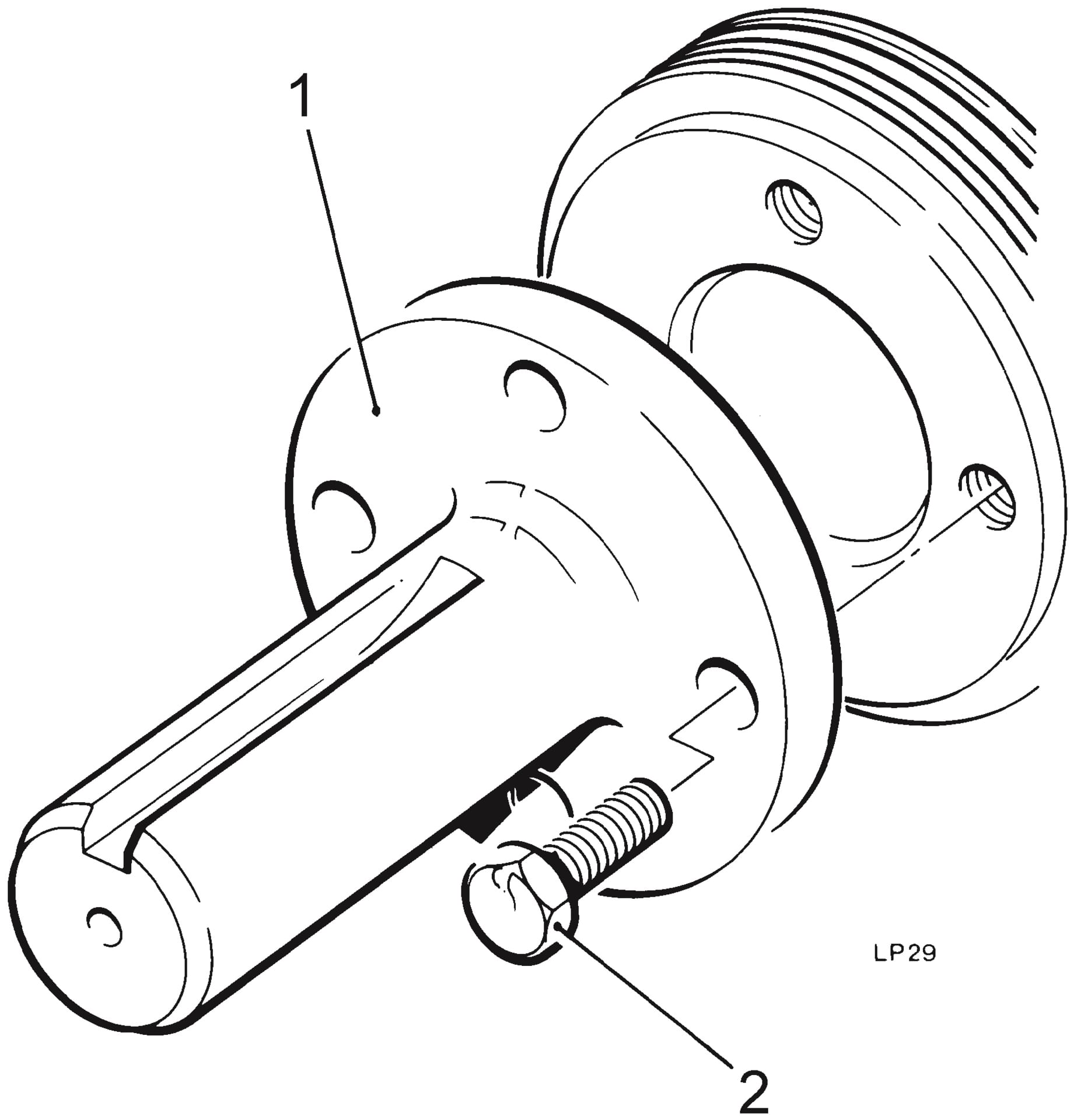 Crankshaft Extension (Gear end)