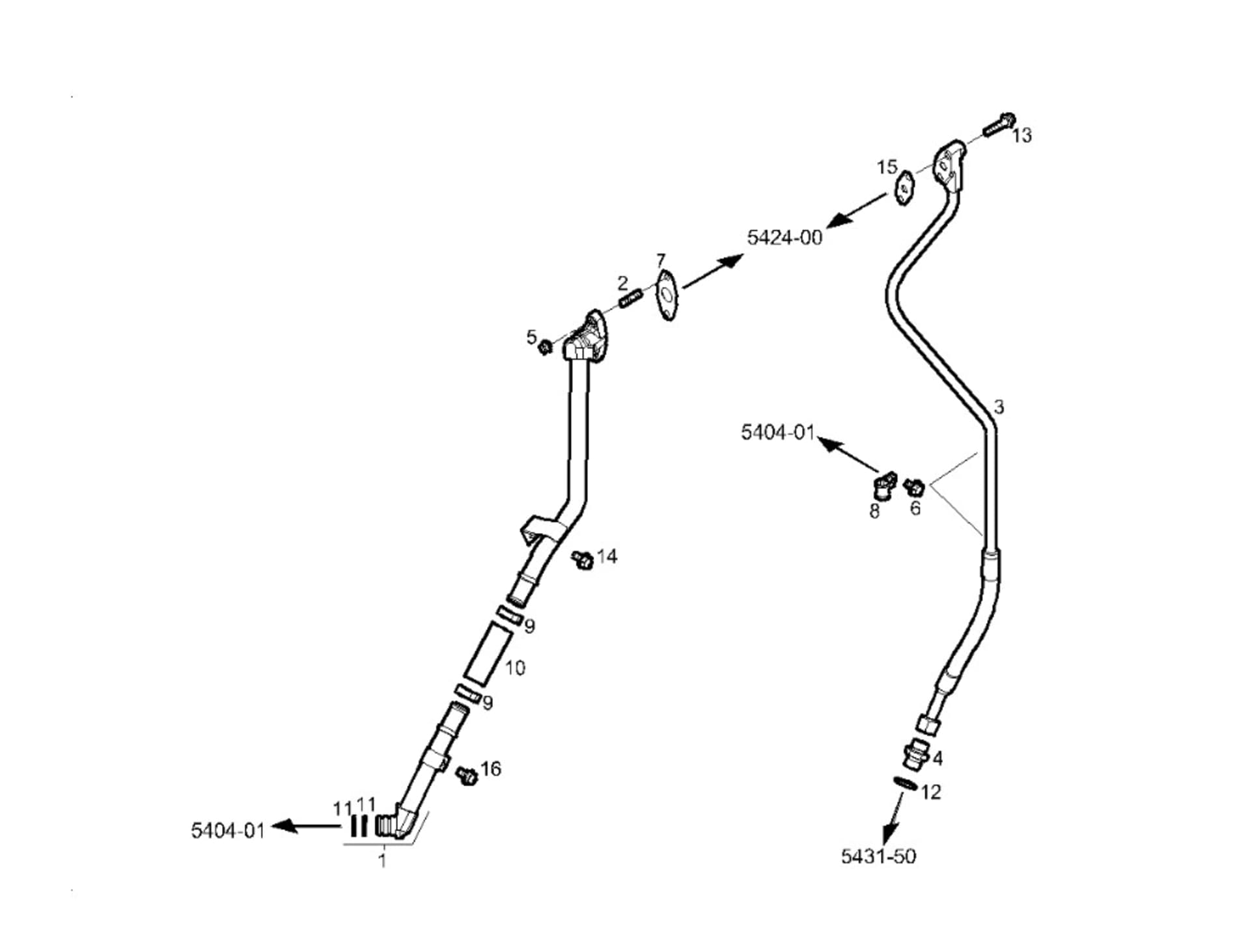 TURBOCHARGER OIL LINES