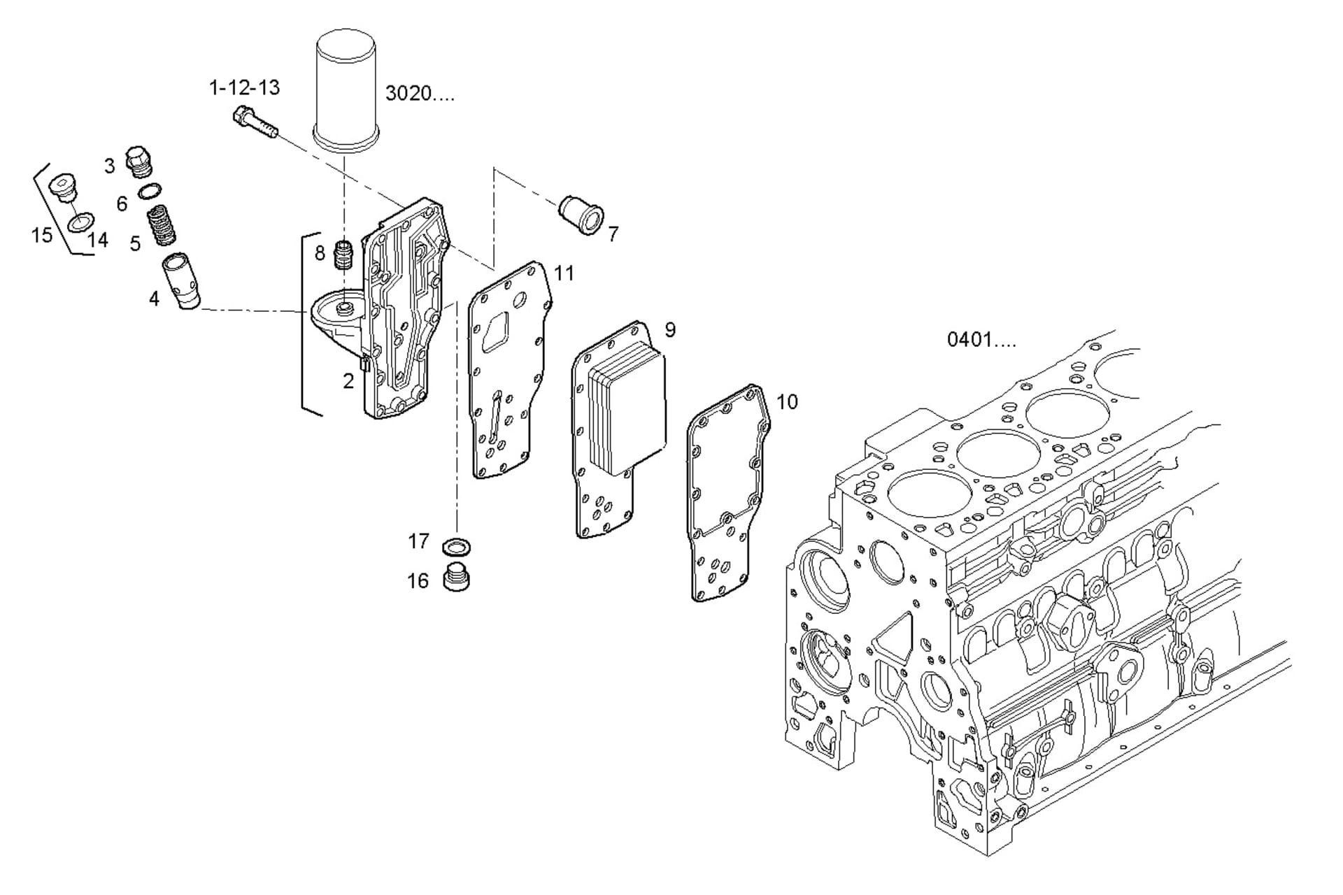 OIL - WATER HEAT EXCHANGER