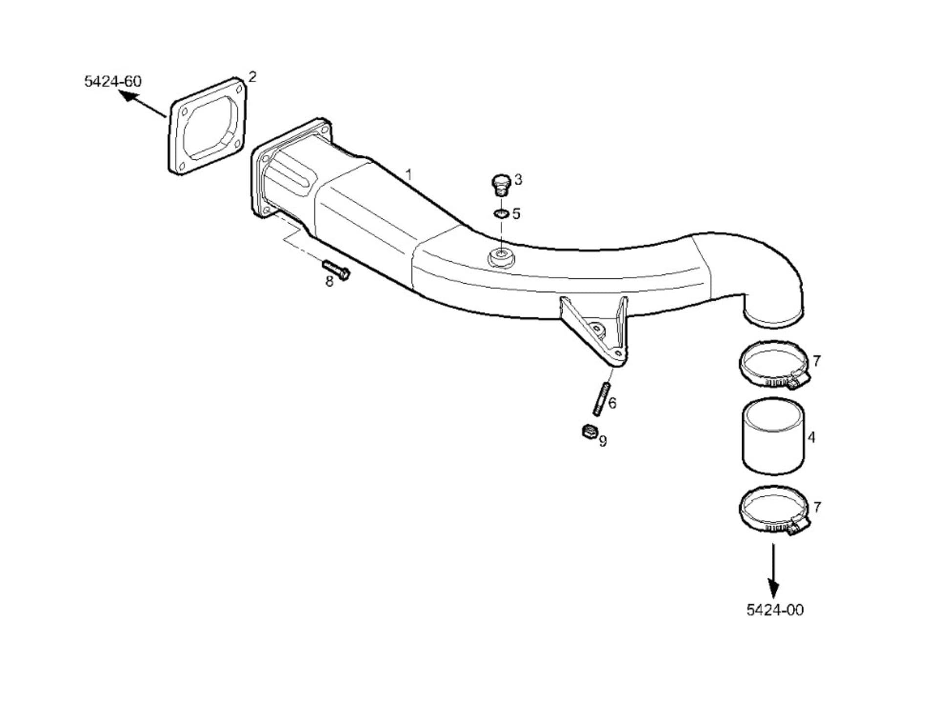 EXIT AIR PIPE