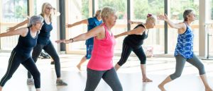 An image of a senior exercise class