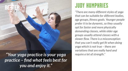 Judy Humphries yoga teacher