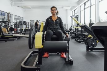 Leg Extension in the Strength and Conditioning Gym at Lee Valley Athletics Centre