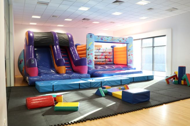 Studio set up for soft play session