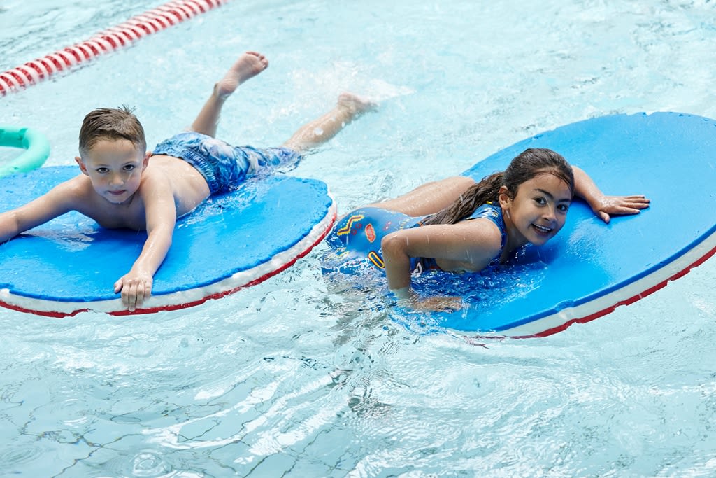 Children enjoying a swim session