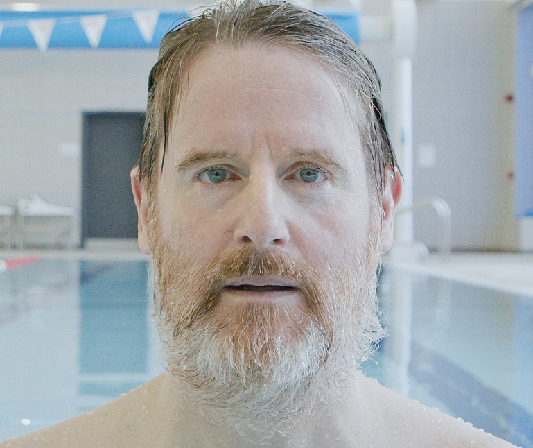 Man in pool