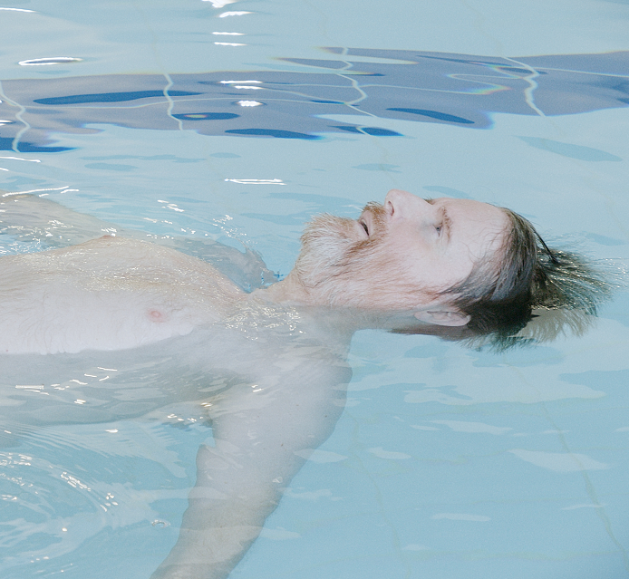 Man in pool