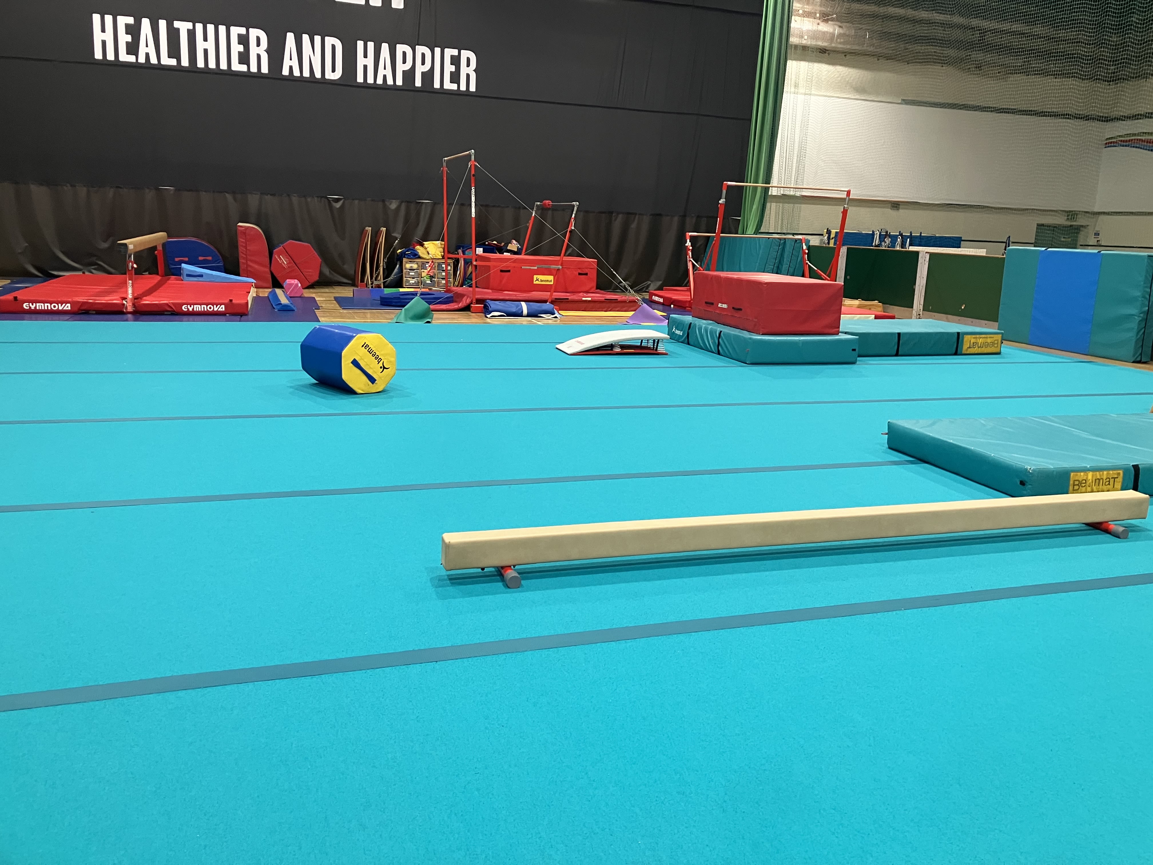 An image of the gymnastic setup