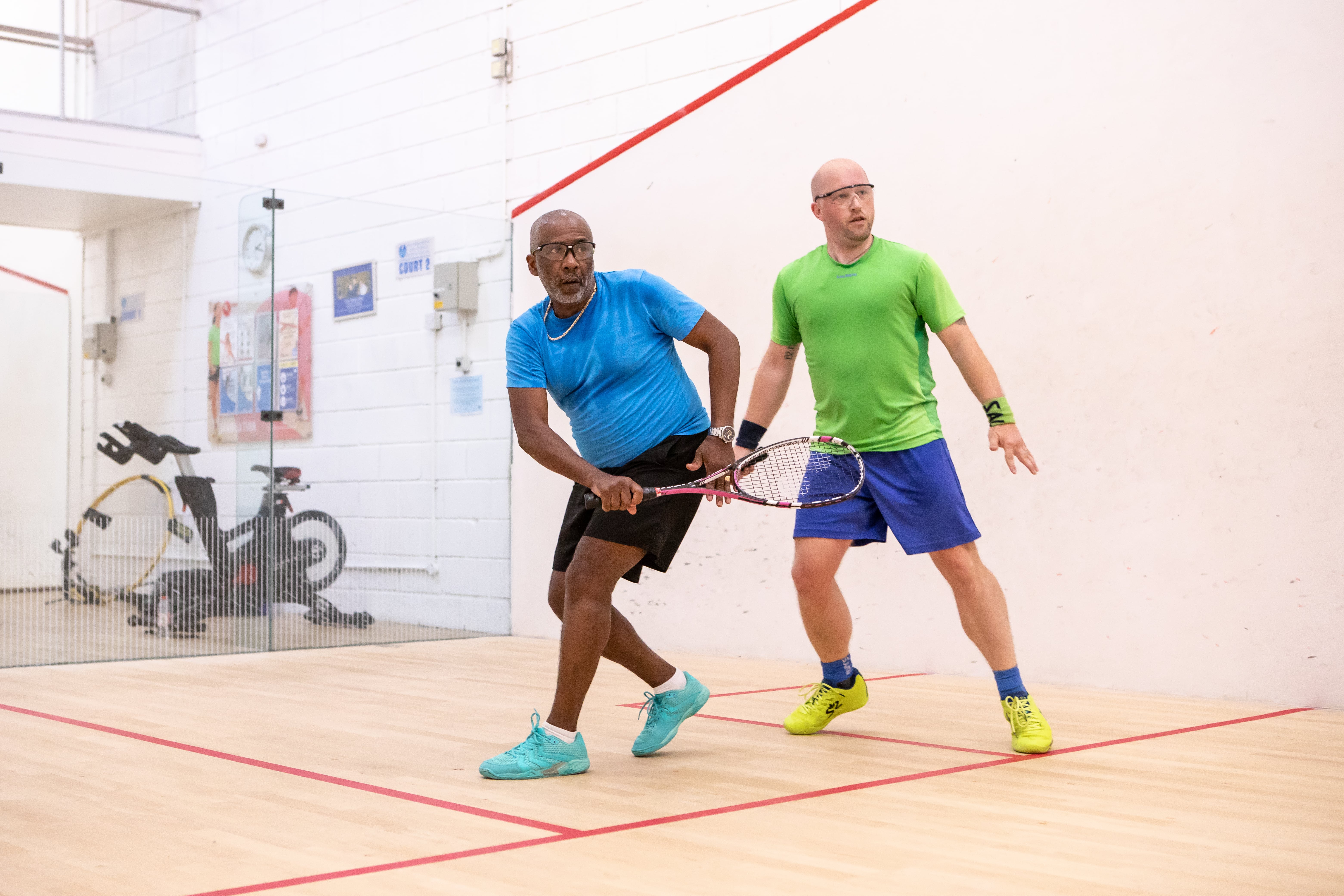 Adult squash players