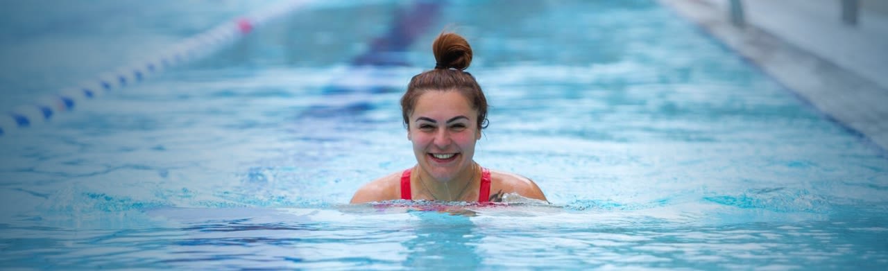 Girl swimming