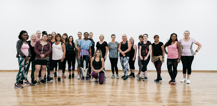 Zumba group before