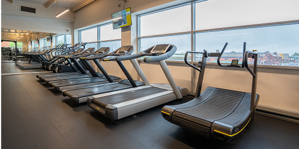a view of the cardio gym at North City with exercise machines