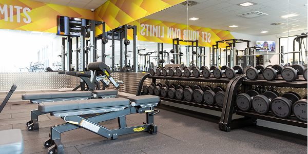 A view of the technogym equipment at Abraham Moss