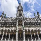 The Town Hall of Brussels with a Tall Tower