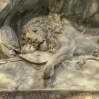 Lucerne Lion Monument Laying in a Cliff