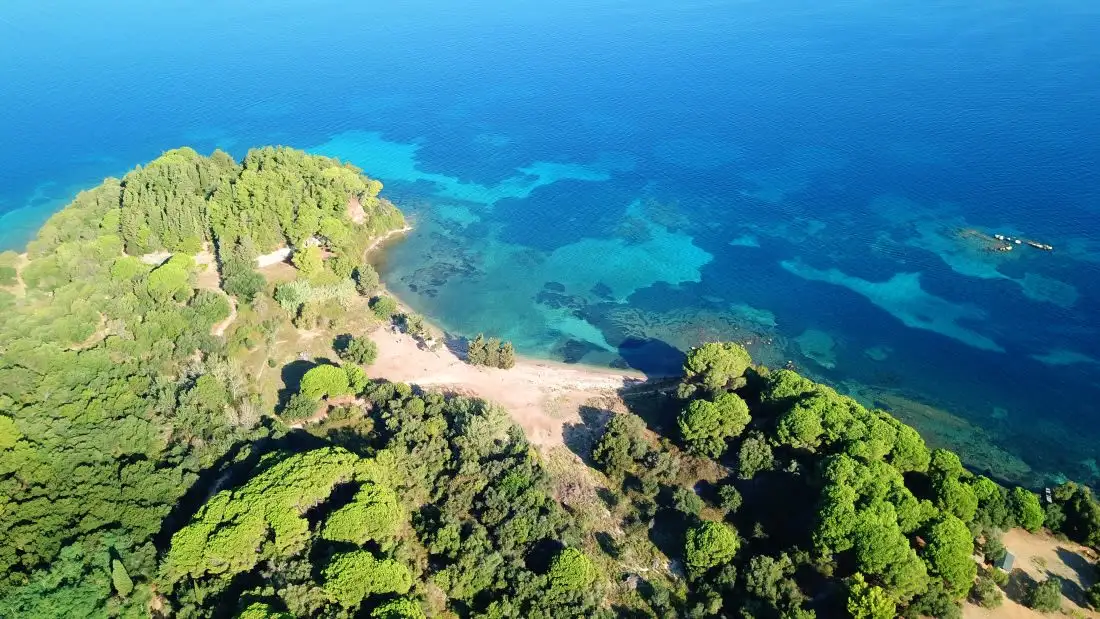 aerial of part of island