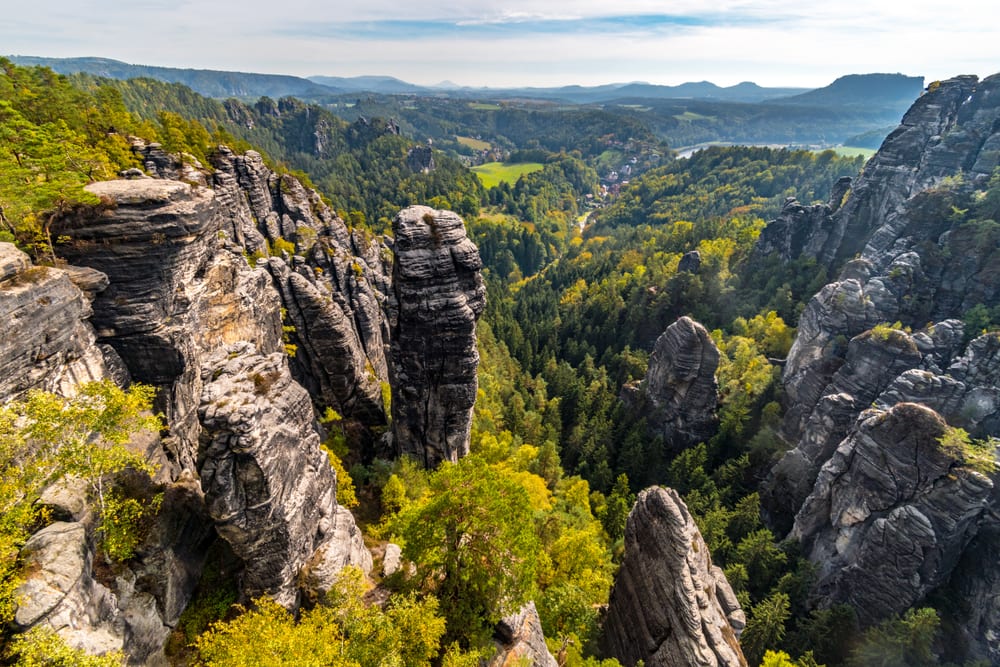 Sandstone Formations in Bohemian Switzerland