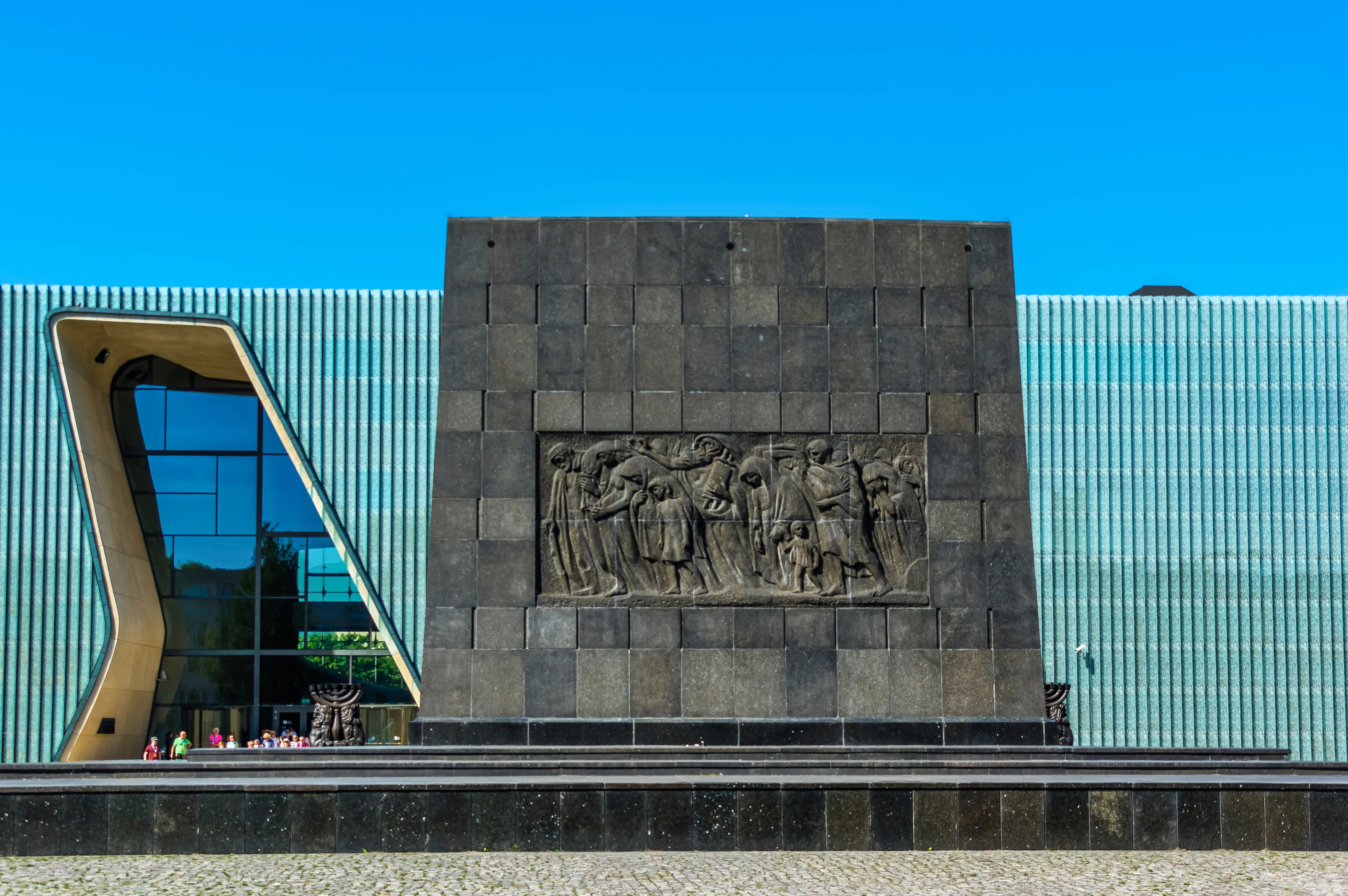 Contemporary Exterior of the Polin Museum in Warsaw