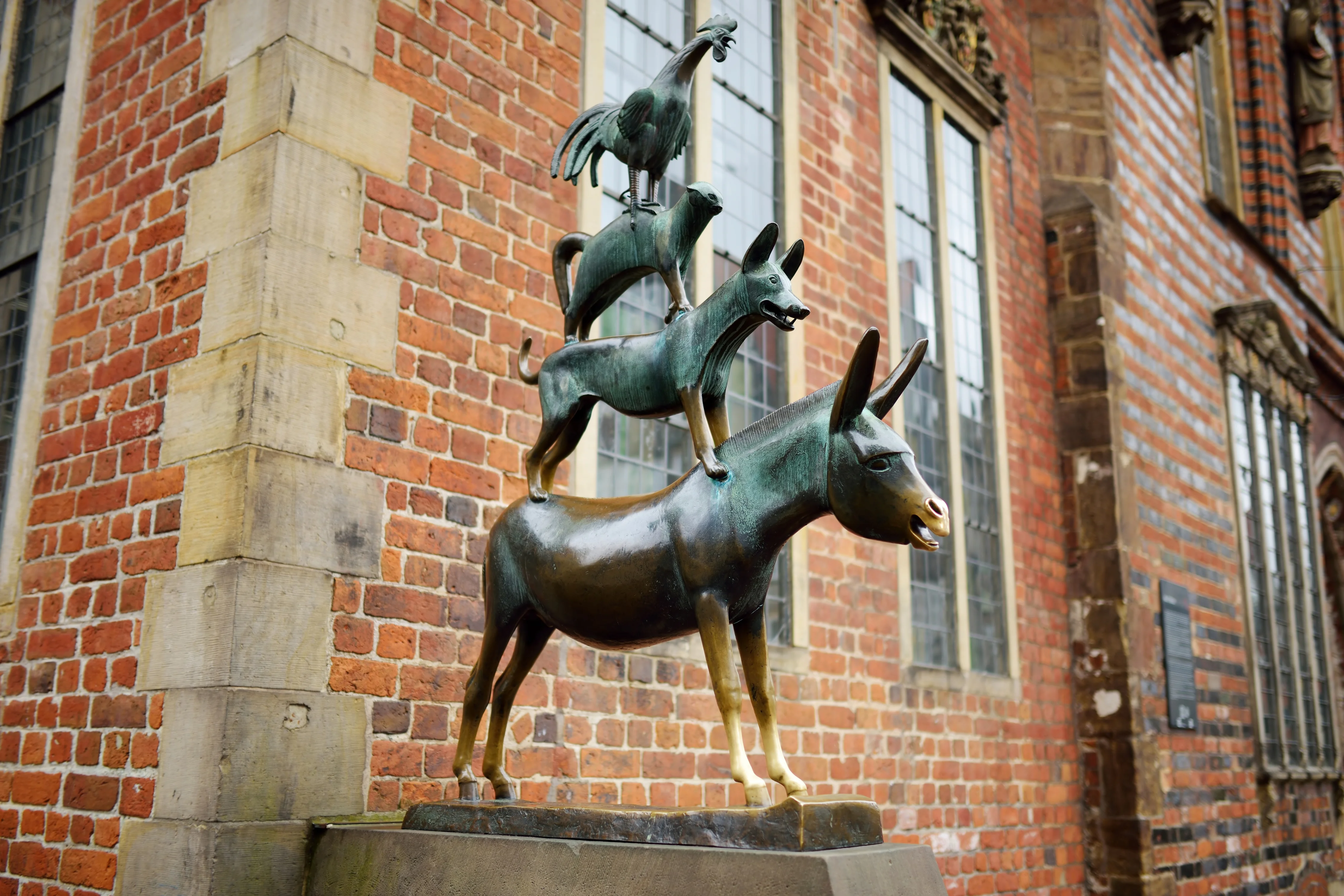 Statue of Animals From the Musicians of Bremen