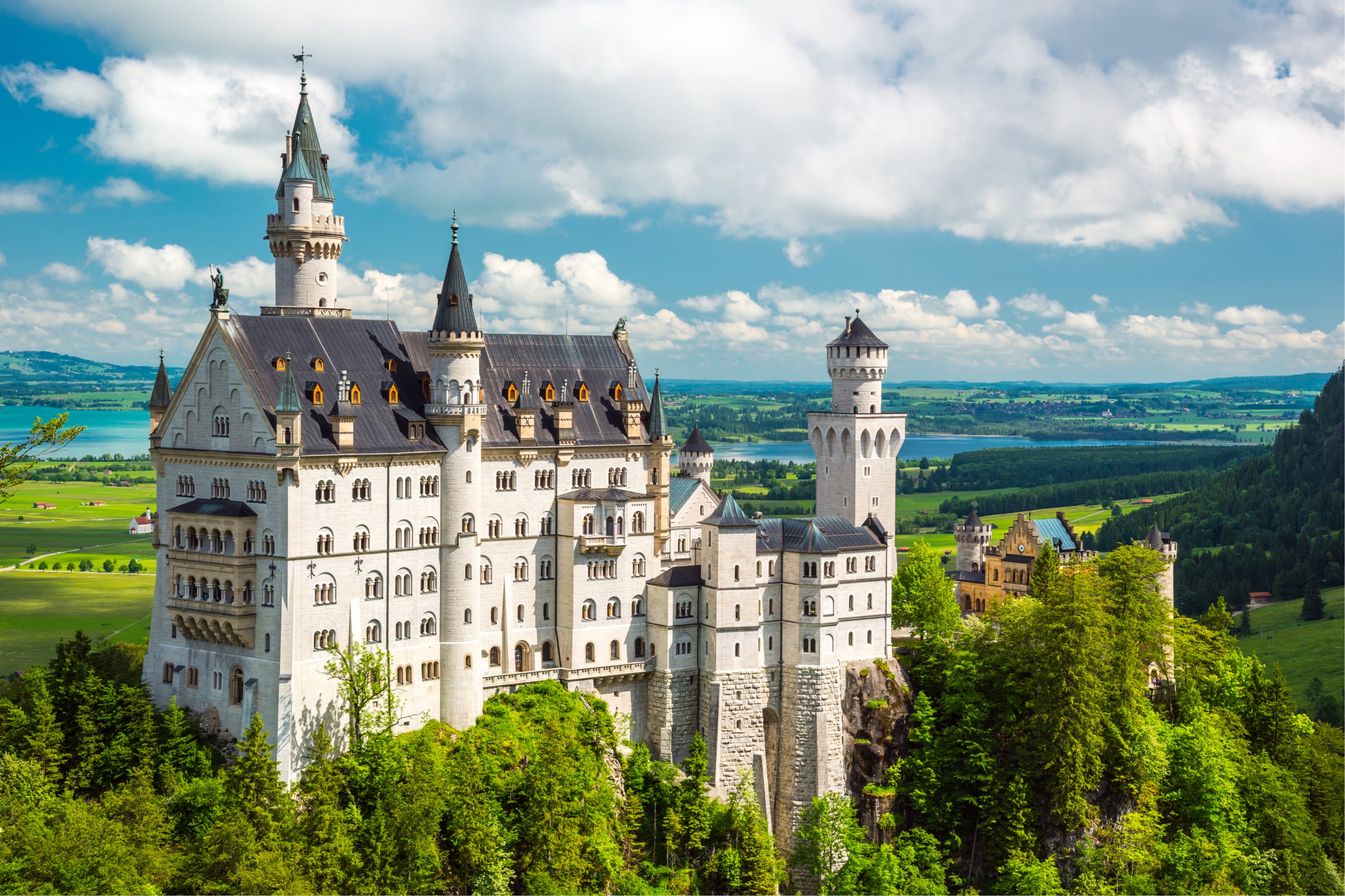 A White Palace with Tall Towers 