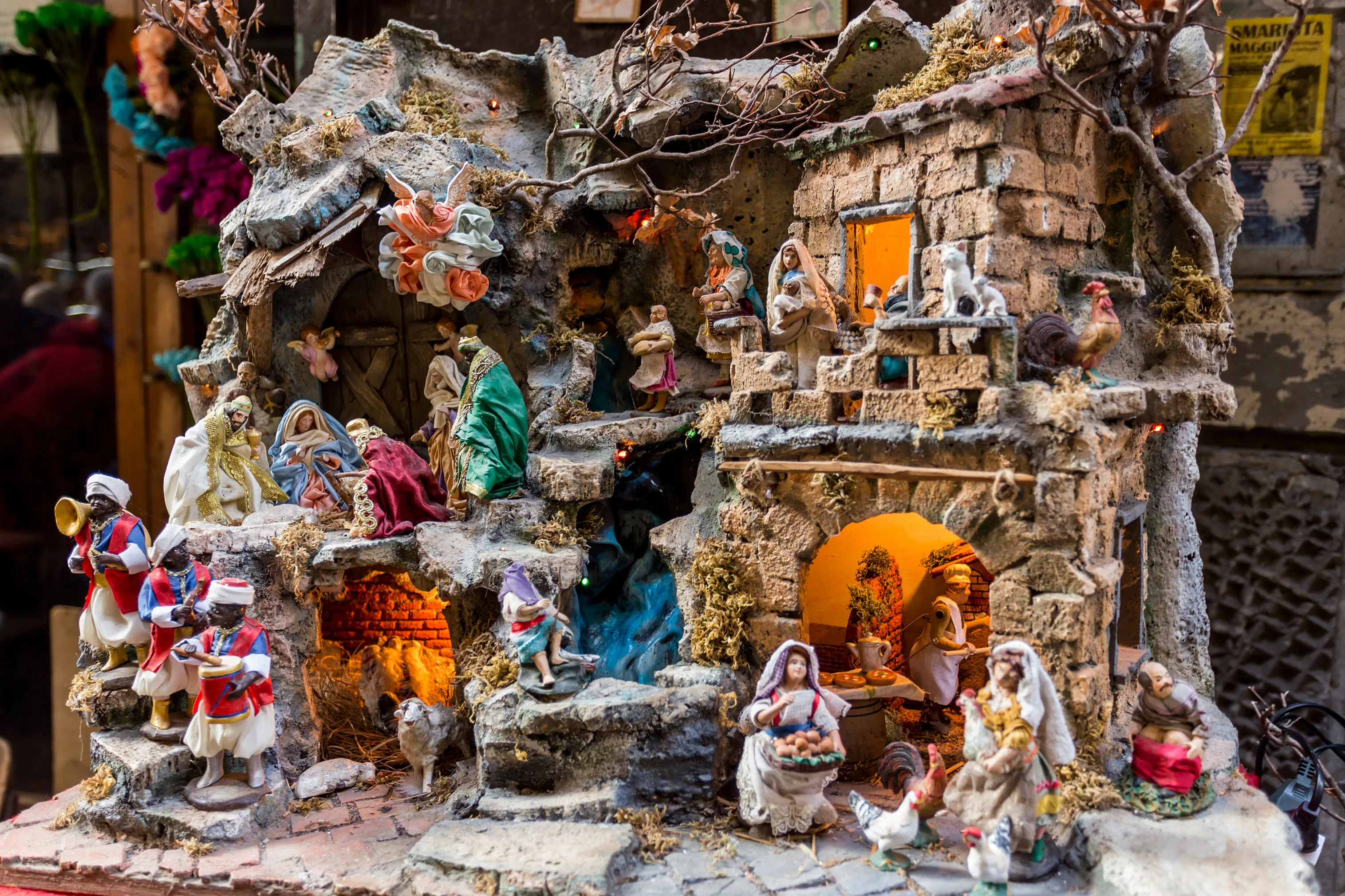 A Nativity Scene in San Gregorio Italy
