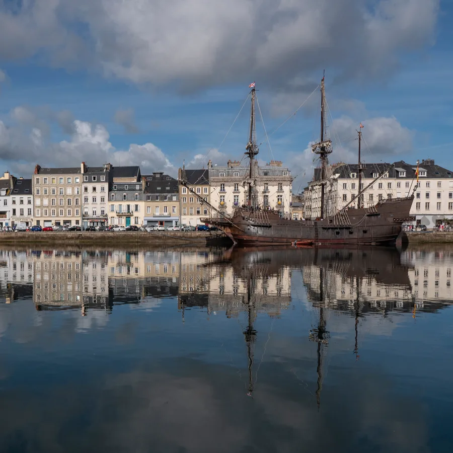 The harbor at Cherbourg