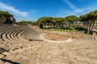 Ampitheater Ruins in Ostia Antica Rome