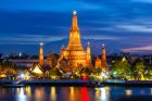 Skyline View of Wat Arun Bangkok at Night