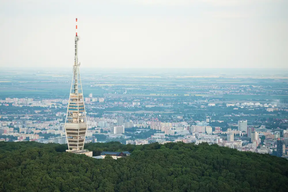 A Television Tower with a Tall Aerial