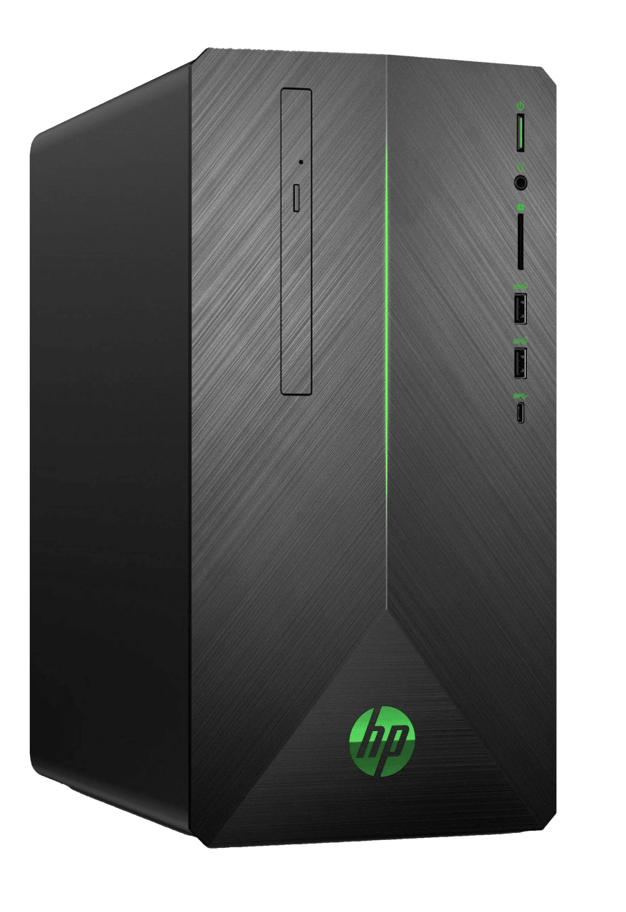Black / Green HP Pavilion Gaming Desktop 690-0038ng.1