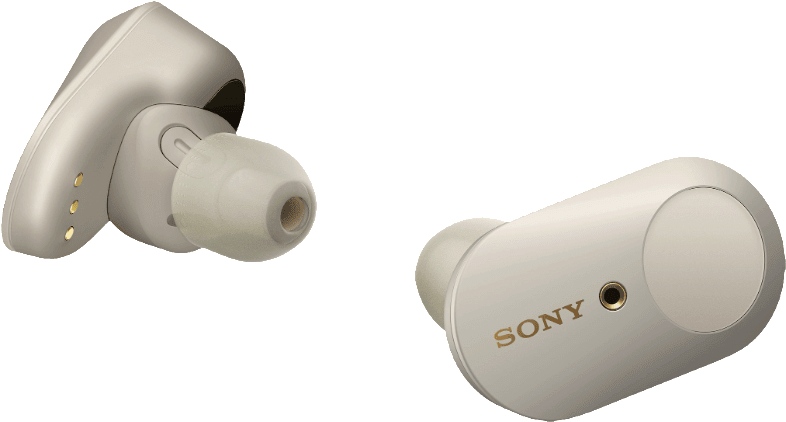 Silver Sony WF-1000 XM3 In-ear Bluetooth Headphones.1