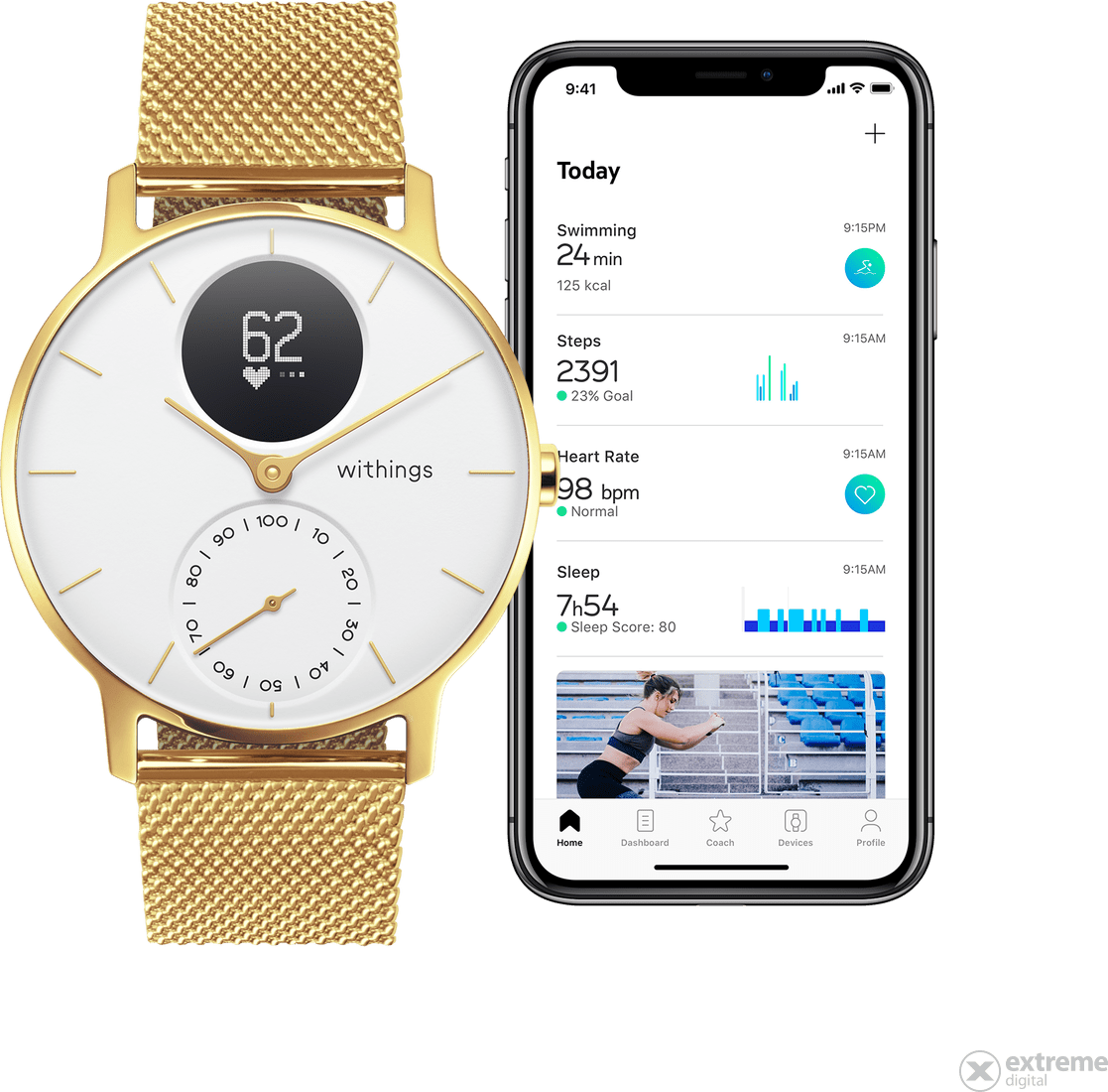 Oro Withings Steel HR Limited Edition Smartwatch.3