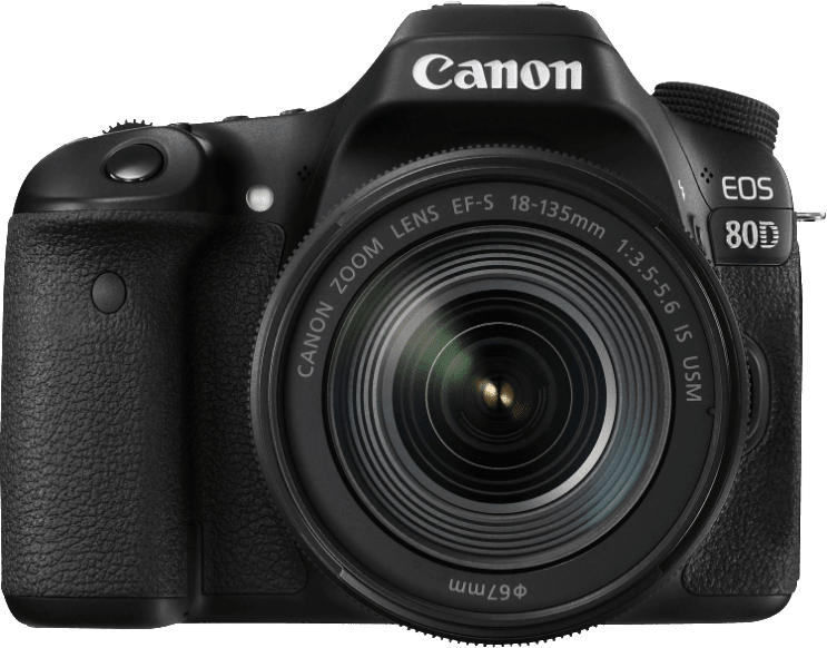 Schwarz Camera with Lens EOS 80D EF-S 18-135mm.1