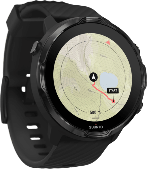 Schwarz Suunto 7 GPS-Sportuhr.4