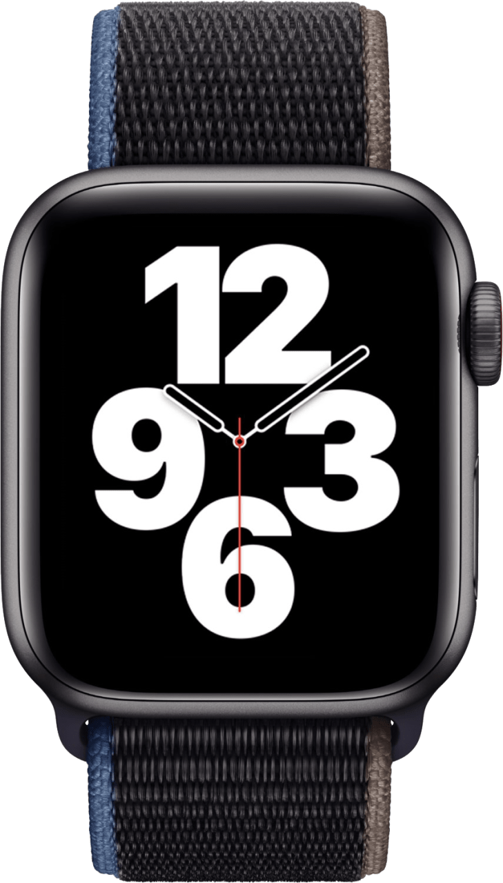 Charcoal gray Apple Watch SE GPS + Cellular, 44mm Aluminium case, Sport loop / band.2