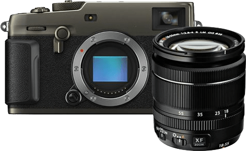 Negro Fujifilm X-Pro3 + XF 18-55mm Lens.2
