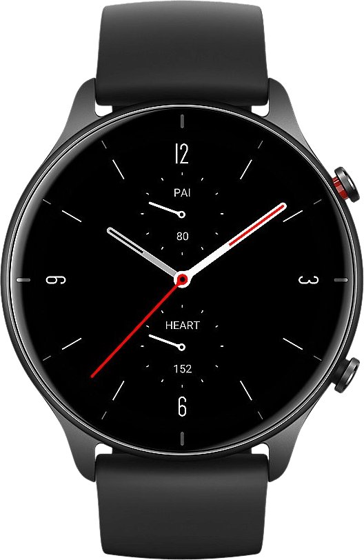 Black Amazfit GTR 2e Smartwatch, 46mm Alumium case.4