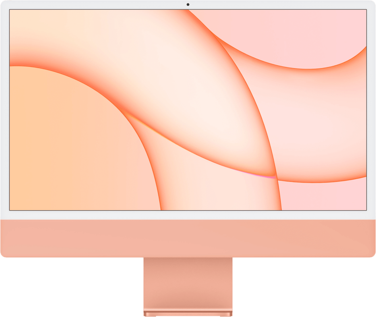 Orange Apple 24" iMac (Mid 2021) - English (QWERTY) All-in-One - Apple M1 - 8GB - 256GB SSD - Apple Integrated 8-core GPU.1